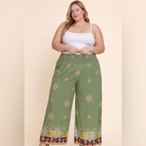 Active USA Pants - Active USA Boho Wide Leg Pants – NWT - Size 2XL